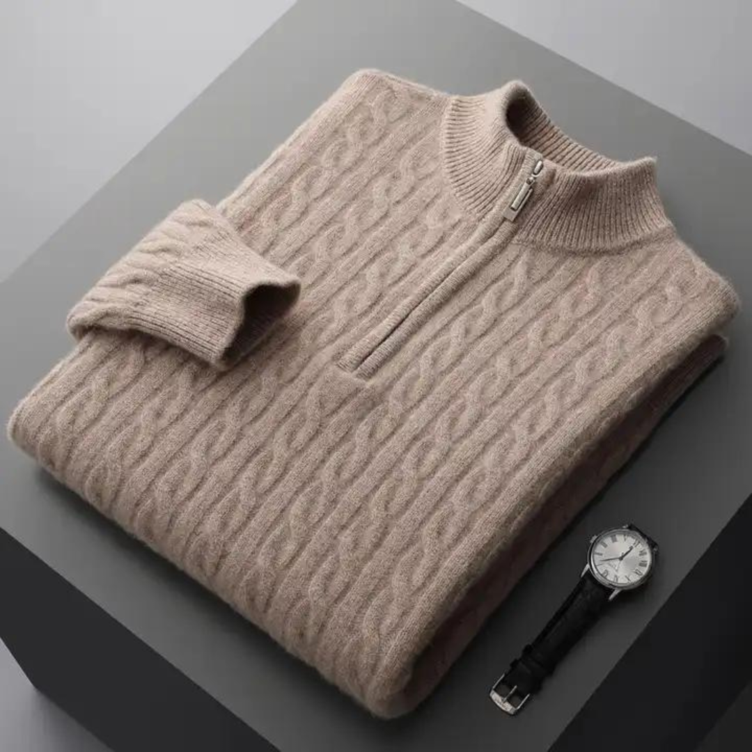 Marcello - Cashmere Half-Zip Sweater