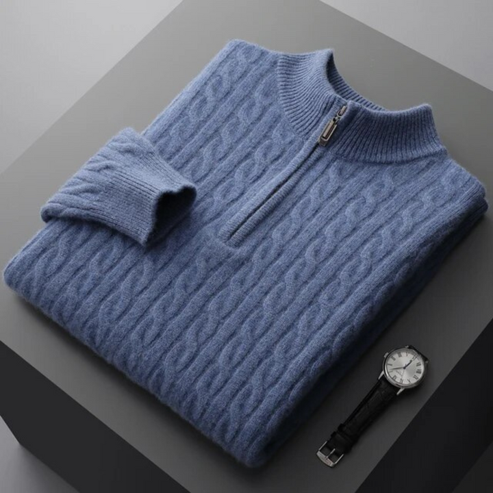 Marcello - Cashmere Half-Zip Sweater