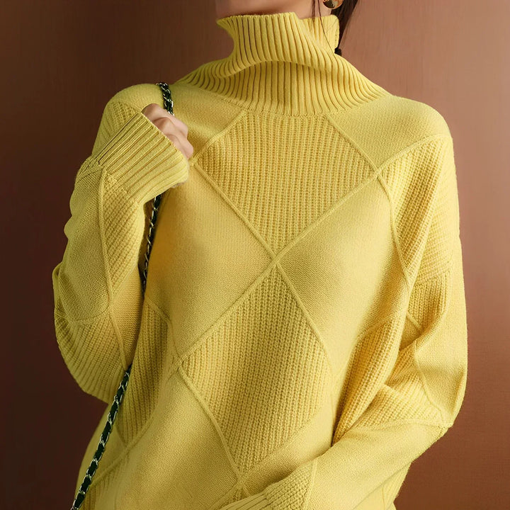 Nina - Structured turtleneck sweater