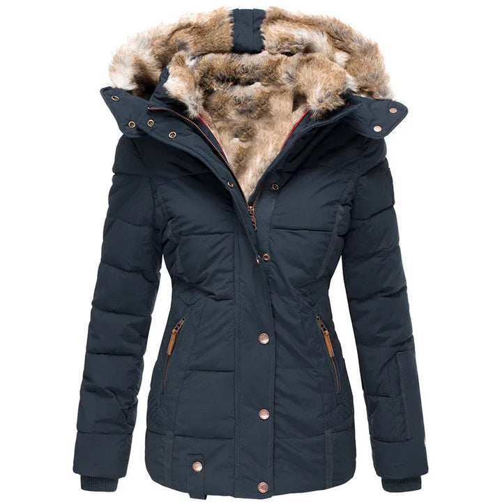 Tessa - Warm Winter Jacket With Fur Lining