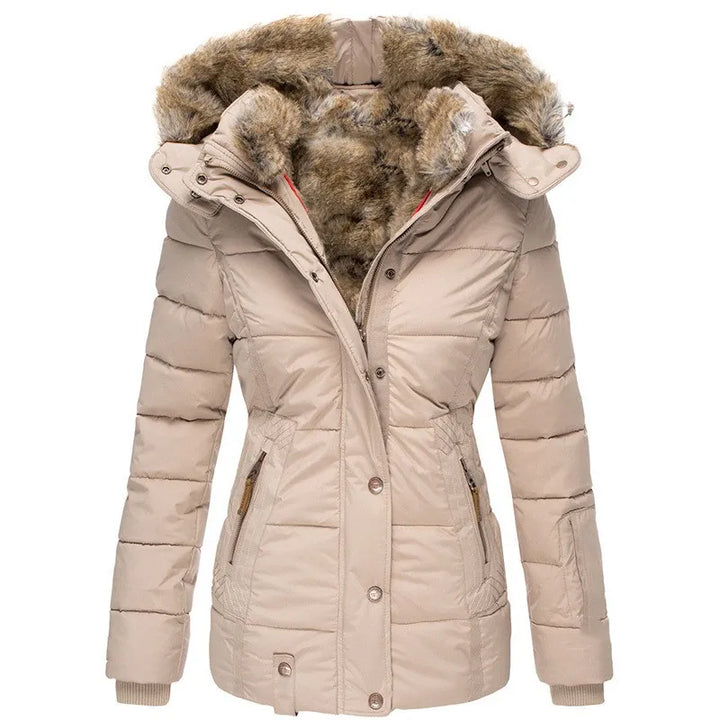 Tessa - Warm Winter Jacket With Fur Lining