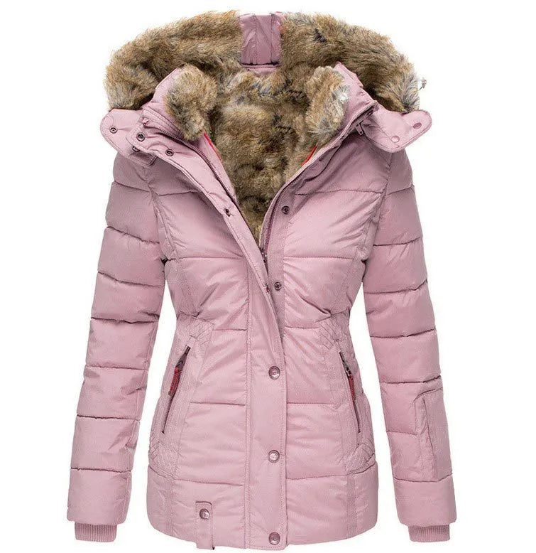 Tessa - Warm Winter Jacket With Fur Lining