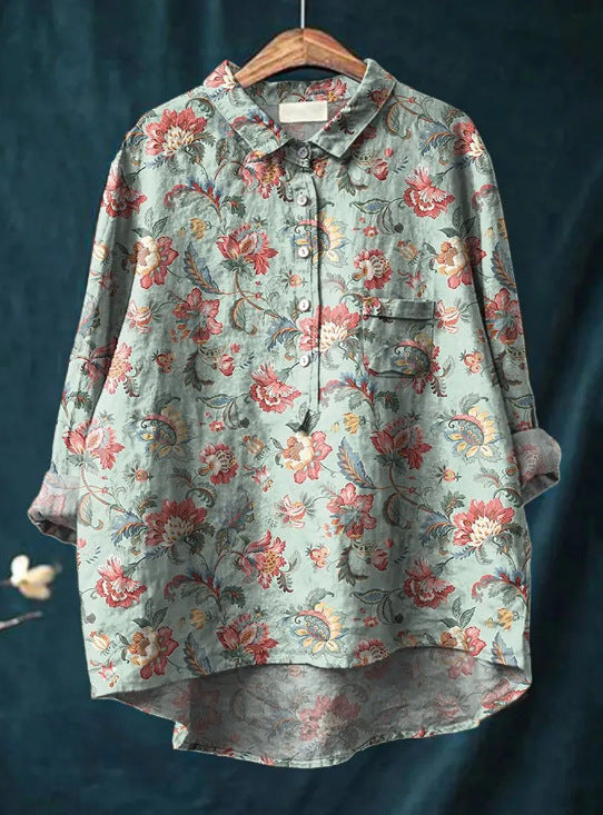 Mandy - Classic Floral Shirt