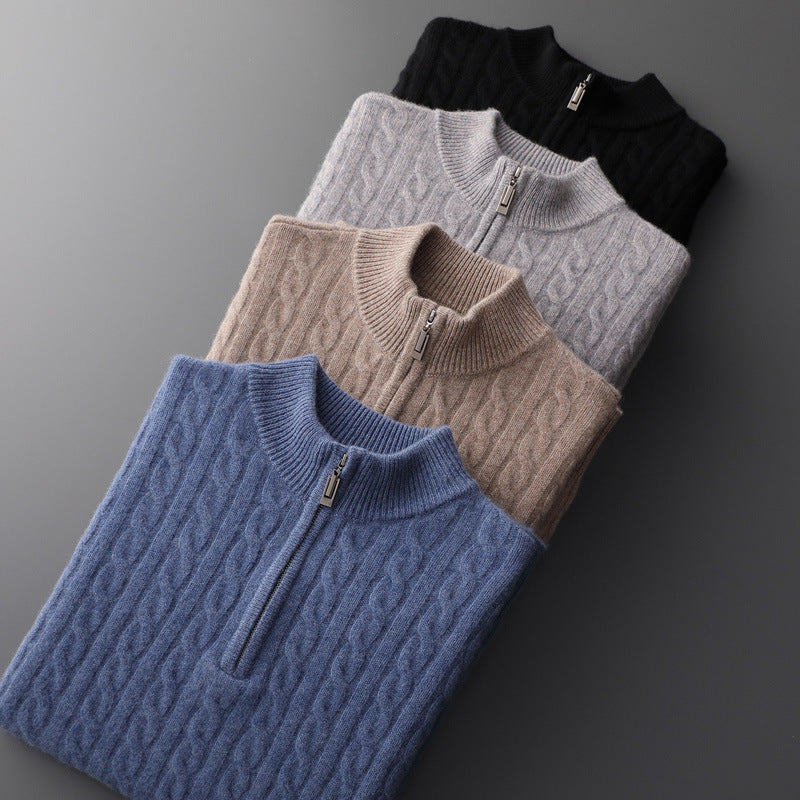 Marcello - Cashmere Half-Zip Sweater