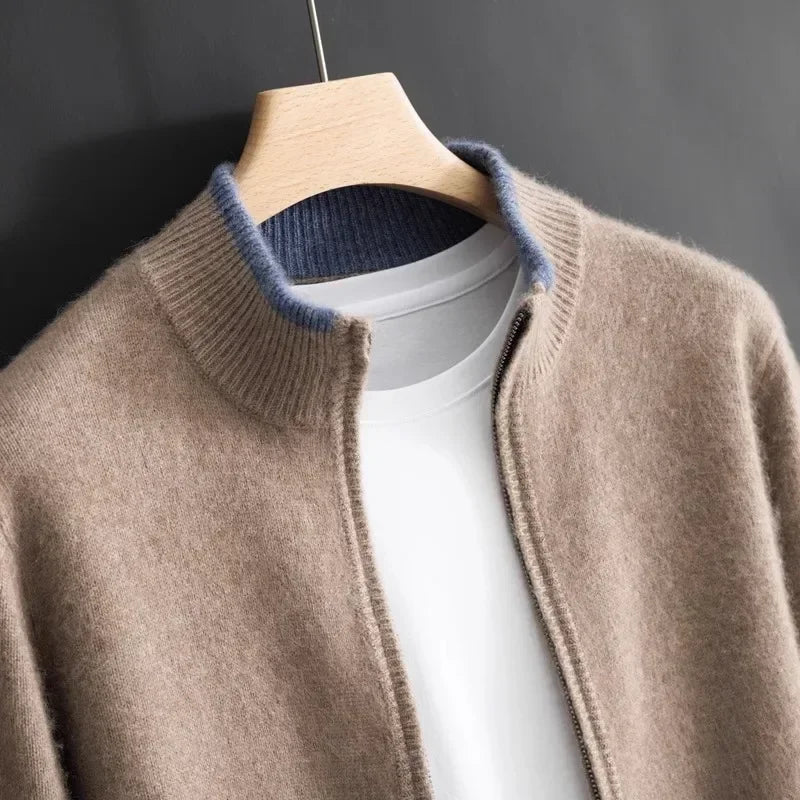 Riku - Cashmere Zip Cardigan