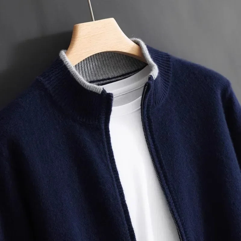 Riku - Cashmere Zip Cardigan