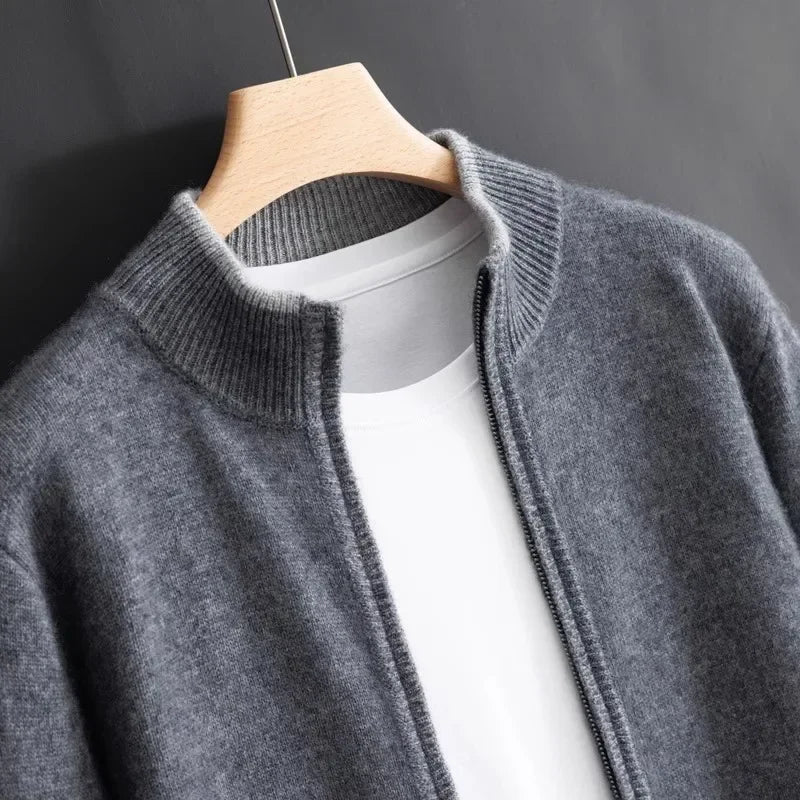 Riku - Cashmere Zip Cardigan