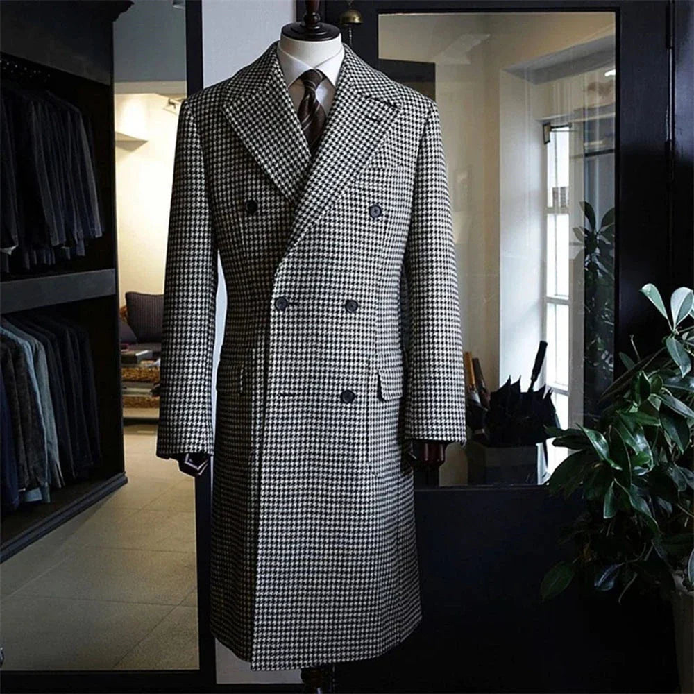 Bruno - Houndstooth Trench Coat