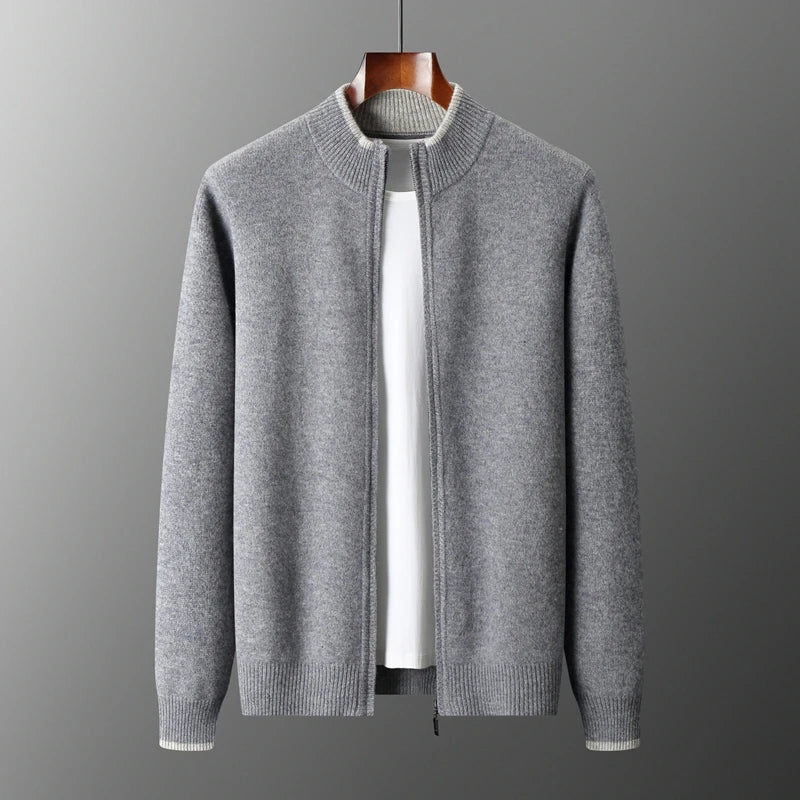 Riku - Cashmere Zip Cardigan