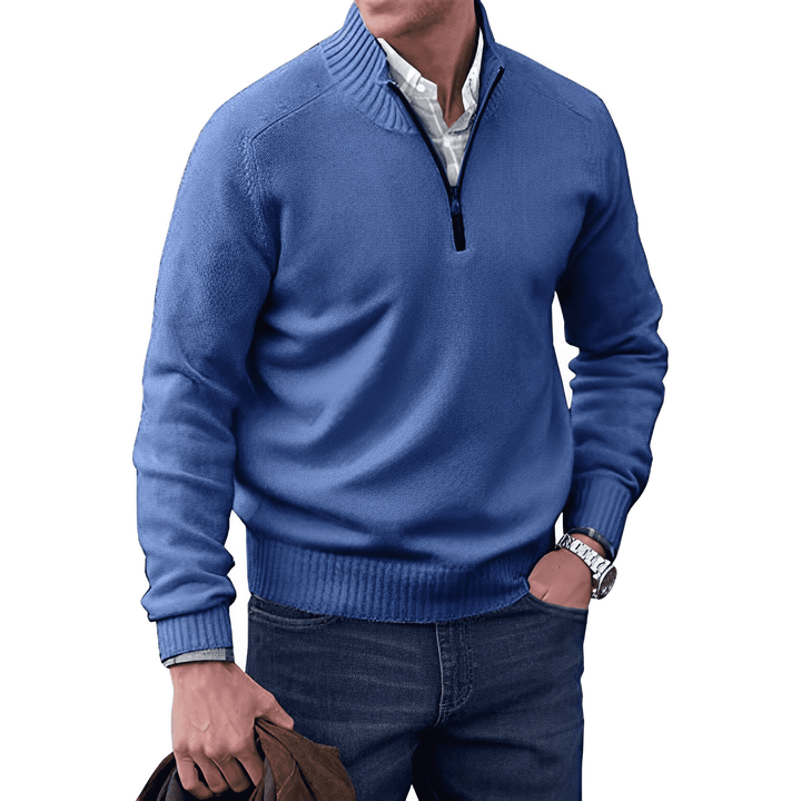 Gareth - Cashmere Half Zip Up Jumper