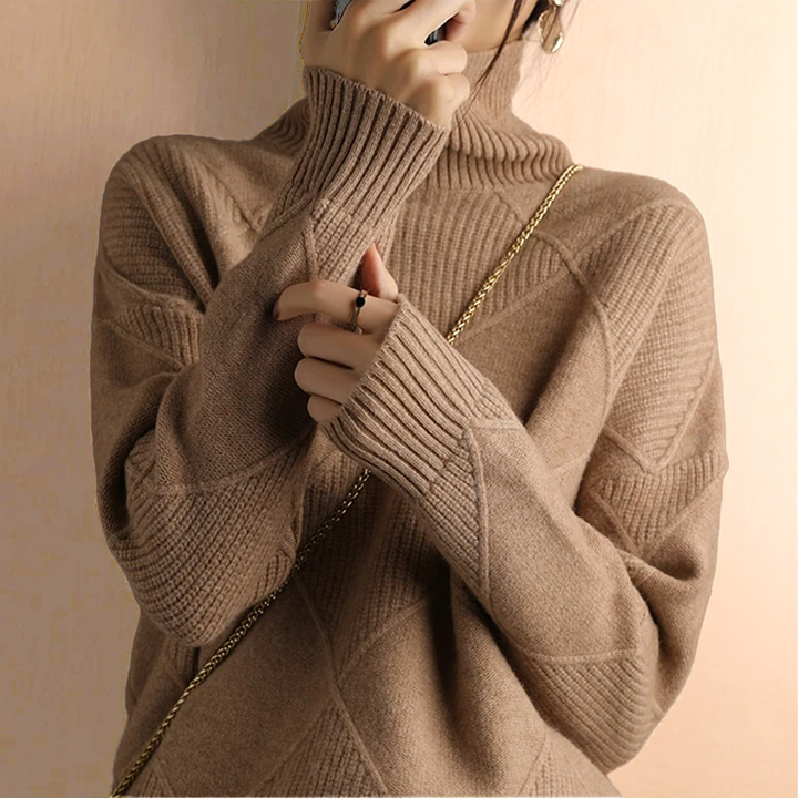 Nina - Structured turtleneck sweater