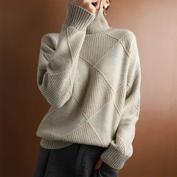 Nina - Structured turtleneck sweater